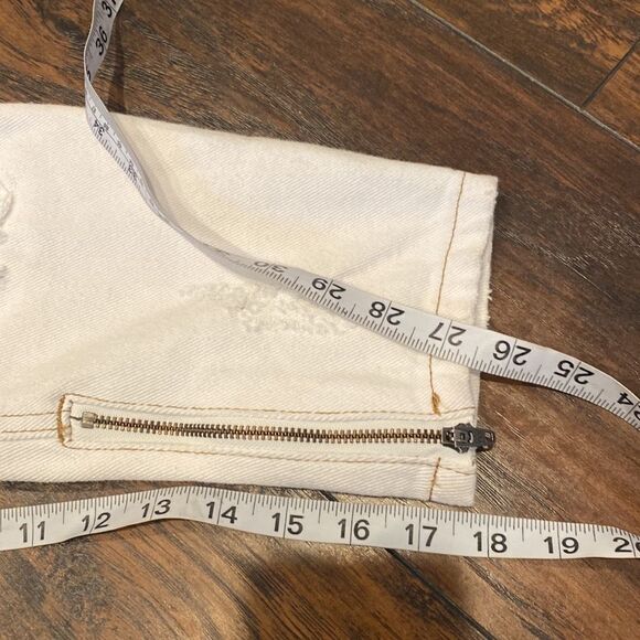 one x one teaspoon cropped white distressed jeans size 25 NWT - Picture 12 of 12